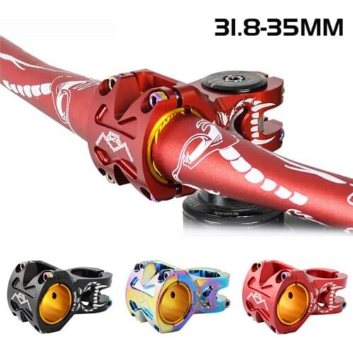 MTB Mountain Bicycle Rise Up Track Road Bike Clamp Stem Fit Alloy Aluminum Handlebar Stem Bike Part 2021