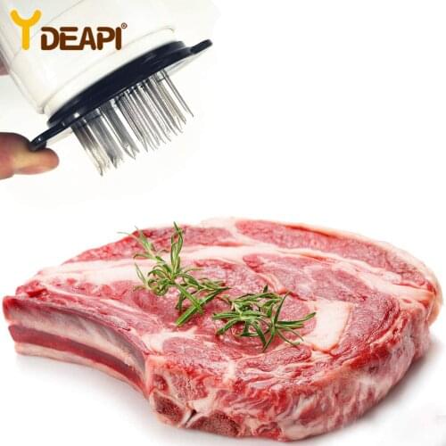 YDEAPI 1PC Multifunctional Meat Tenderizer Needle Stainless Steel Steak Meat Injector Marinade Flavor Syringe Kitchen Tools