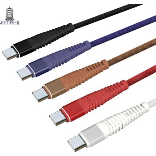 USB Type C Cable for Samsung Galaxy S9 S8 Plus Quick Charge QC3.0 USB C Charging Data Cable for One Plus 6 5t 1m wholesale 50pcs