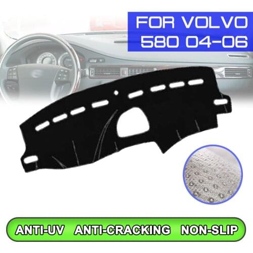 Car Dashboard Mat Anti-dirty Non-slip Dash Cover Mat UV Protection Shade for Volvo S80 2004 2005 2006