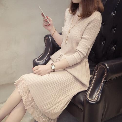 LAHQLYWN Fashionable Knitted Dresses