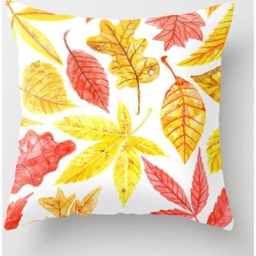 Pineapple Leaf Yellow Pillow Case Sofa Car Waist Throw Cushion Cover Home Decor