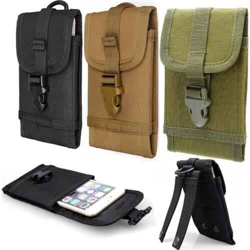 Multi-functional Tactical Military 600D Molle Smart Phone Belt Pouch Pack Cover Military Mobile Phone Pouches Accessory Bags
