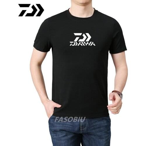 Daiwa Mens Breathable Fishing Clothing Short Sleeve Quick Dry Fishing Jersey Clothes Sportswear Summer Outdoor Fishing T-Shirt