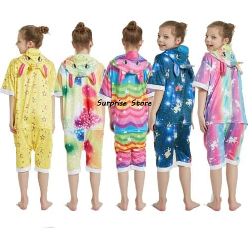 Mother Son Outfits Mother And Daughter Clothes Couple Clothes One Piece Hoodies Kigurumi Pajamas Unicorn Sleepwear Family Cloth