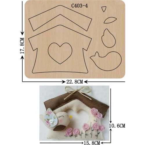 New Bird Wooden die Scrapbooking C403-4 Cutting Dies