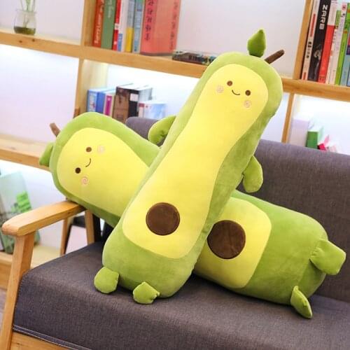 1pc Avocado Toy Plush Food Pillow Kids Stuffed Avocado Plush Baby Toys for Children Adult Cute Fruit Creative Pillow Doll Gift
