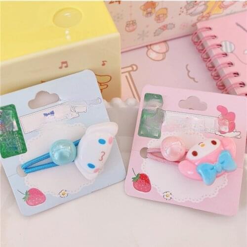 Children Kawaii Cartoon Cute Dog Cat Hair Band Hair Rope Hair Girls Baby Accessories head bands Hair Ties