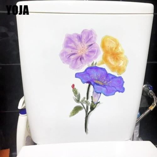 YOJA 14.9X22.6CM Cartoon Watercolor Trumpet Kids Room Decoration Home Toilet Wall Sticker T1-1804