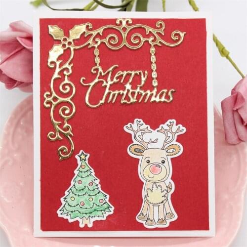 YPP CRFT Merry Christmas Metal Cutting Dies for DIY Scrapbooking/Card Making/Kids Fun Decoration Supplies