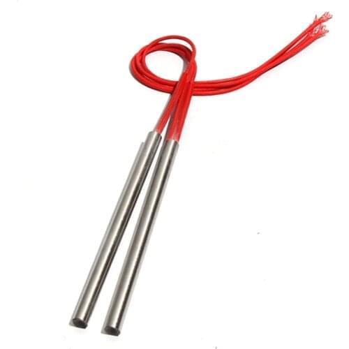 10PCS 6mm 120~135mm 201SUS Single Head Dual Heating Tube 110V/220V/380V 200W Cartridge Heater Electric Resistance Element