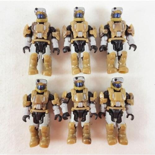 Lot of 6pcs Mega Construx HALO ODST Detachable Armor Mini Figure Building Toys from ODST Squad Ambush Set
