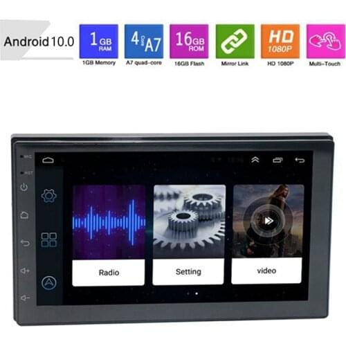 Novel-7 Inch Android 10.0 2Din Car Stereo Radio GPS Navigation WIFI Bluetooth Audio Universal Multimedia Radio Player