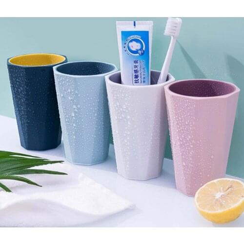 Creative Geometric Diamond Travel Brush Cup Mouthwash Cup Drink Cup Household Couple Toothbrush Cup Environmentally Friendly