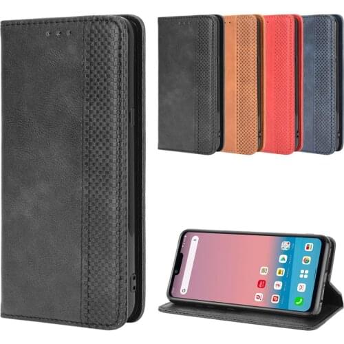 Luxury Retro Slim Leather Flip Cover For LG Style 3 Case 6.1 inch Wallet Card Stand Magnetic Book Cover For LG Style3 L-41A Case