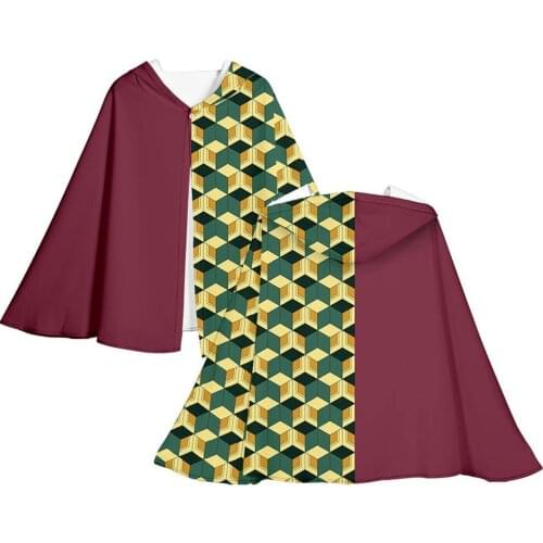 Demon Slayer Kimetsu no Yaiba Cosplay Cloak Cape Hood Hoodie Kamado Tanjirou Top Tomioka Giyuu Costumes