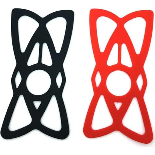 Red or Black High Tensile Silicon Rubber Navigator Phone Fixer Security Bands for Bike Mount Holder Handlebar X-Grip Holder