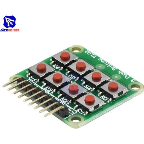 Diymore 2x4 Keypad Matrix Board 8 Keys Push Button Keyboard Module V1.00 for Arduino AVR PIC