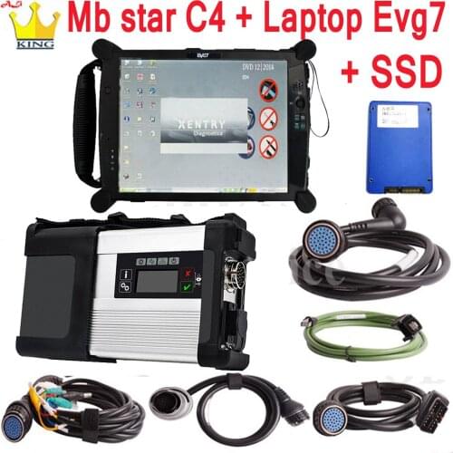 MB Star C5 SD Connect WIFI with laptop evg7 Toughbook PC mb star c5 wifi newest software 2021.06 hdd for sd c5 diagnostic tool