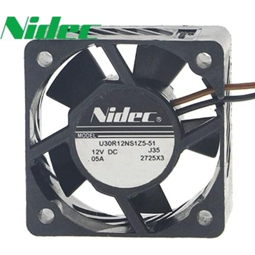 1pcs U30R12NS1Z5-51 30mm 30x30x15mm DC 12V 0.05A 3cm micro projector mini cooling fan 8000RPM 3.18CFM