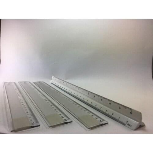 Ruler set 1 PCs Tribledesimetre + 3 PCs 30 cm thick plastic ruler