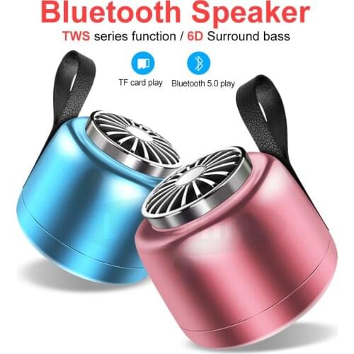New Wireless Bluetooth Speaker Support TF Card Handsfree 3D Stereo Mini Loudspeaker Portable Outdoor Couplet Wireless Speaker
