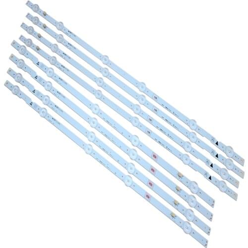 New Kit 8 PCS LED backlight strip for 55PFL5601 55W5S1P 55W6S1P LB55084 VDULEDLXT006 VDULEDLXT005 UDULEDOGS059 UDULEDOGS060