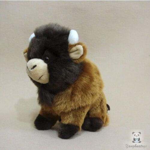 Real Life Soft Toy Plush Animals Snow Cow Yak Doll Cute Toys Children Birthday Gifts