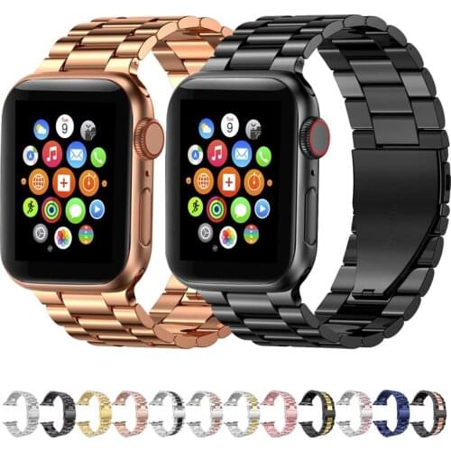 Stainless steel watch band for apple watch series 5/4/3/2/1 strap 44mm 40mm 42mm 38mm iwatch bracelet metal correa Accessories