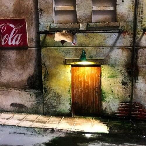 5PCS LED 1:87 HO Scale Train Model Wall Lamp Plastic Miniature Light Sand Table Scene Building Layout Accessories