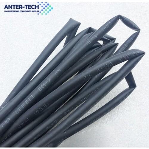 1 Meter/lot 2:1 Black 1 2 3 5 6 8 10mm Diameter Heat Shrink Heatshrink Tubing Tube Sleeving Wrap Wire Sell DIY Connector Repair