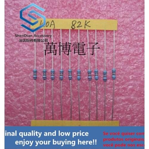20pcs only orginal new KOA resistance KOA resistance 1/4W 0.25W 82K Euro 82K