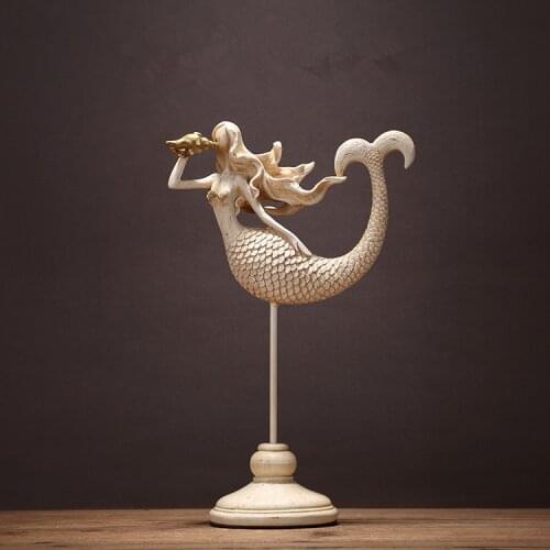 Mermaid Resin decoration Desktop decorations Nordic style