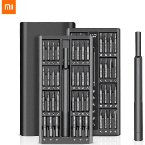 Xiaomi 63 In 1 Screwdriver Set Precision Magnetic Screw Driver Bits Torx Hex Bit Handle Mobile Phone Repair Screwdrive Kit Tools