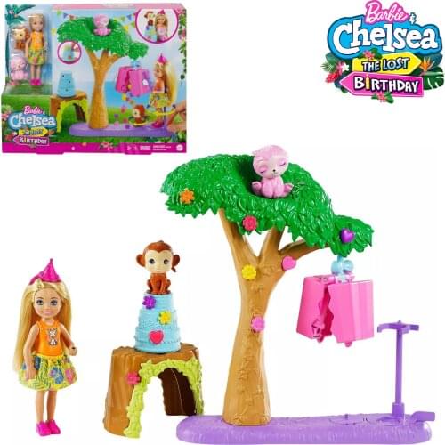 Barbie and Chelsea The Lost Birthday Party Fun Playset Doll 2 Animal Accessories Barbie Doll Collector Gift for Girls Kids Toys
