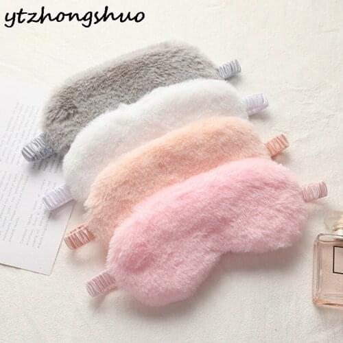 Eye Patch Sleep Eye Mask Plush Cute Comfortable Shade Nursing Sleep Mens And Womens Cartoon Cute Eye Mask Cartoon Eyeshade