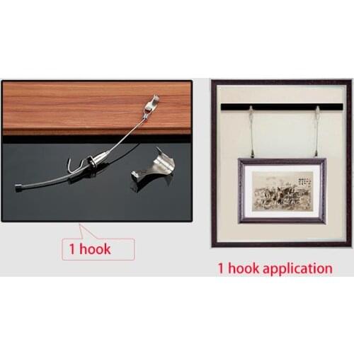1 hook 0.5 -3 meters length Art Gallery exhibition Hanging hook steel rope wire hooker hanging picture drawing hanger wire signs
