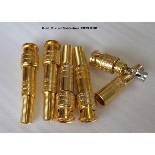 10pcs a lot Pure Copper RG59 BNC Female Jack to RCA Male Extension Cable Connector Coaxial Cable Connector Security CCTV Camera