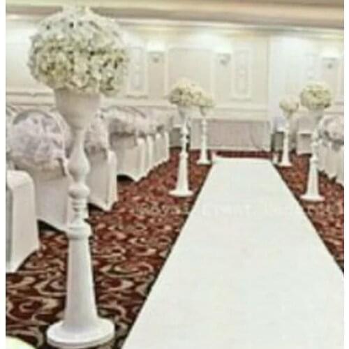 110cm Tall wholesale white metal aisle stands weddings/pillars/ wedding crystal walkway flower stand for wedding decoration