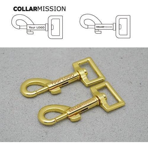 50psc/lot Engraving dog Clasp Kirsite hook buckle for 20mm webbing DIY Dog Leash parts 360 Swivel Trigger Snap Hooks PK20HJ