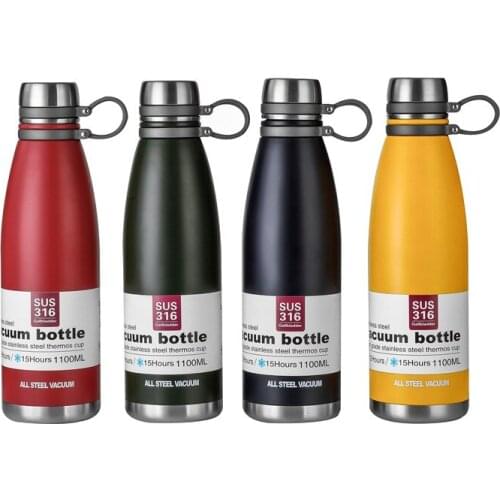 650ML/850ML/1100ML All Stainless Steel Vacuum Thermos Water Bottle For Tea Portable Sports Flask