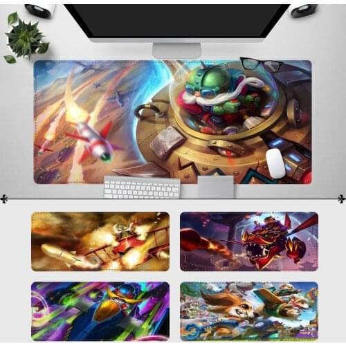 Promotions League of Legends Corki Mouse Pad Gaming MousePad Large Mouse Mat Desk Mat Computer Mouse ad For League of Legends