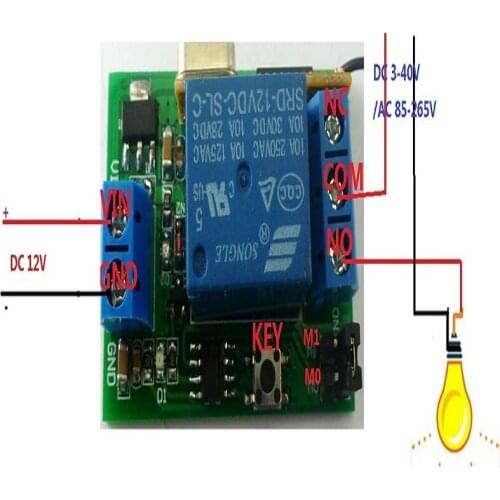 DC12V Relay Kit 433M UART 1CH Remote Control Wireless Controler UNO MEGA2560 replace PT2262 Remote Keyfob