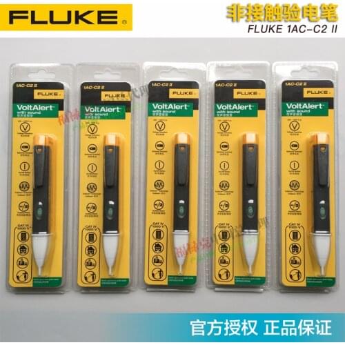 5pcs/Lot 100% Authentic FLUKE 1AC-C2 II Non-Contact VoltAlert volt stick Detector Pen AC 200V to 1000V 1AC II