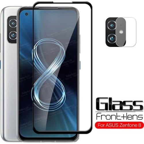 For ASUS Zenfone 8 Glass Camera Lens Tempered Glass For Zenfone8 Flip Zen fone 8Flip Screen Protector 10D Cover Protective Film
