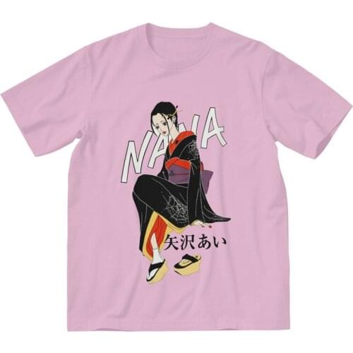 Funny Nana Osaki T Shirts Men Short Sleeve 100% Cotton Graphic T-shirts Japanese Harajuku Anime Manga Tee Fashion Tshirts Gift