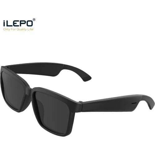 ILEPO Smart Glasses Bluetooth Earphone for iPhone Samsung Siri Wireless Headphones Sports Waterproof Headsets Drive Glasses