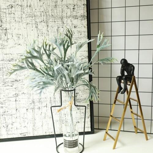 Artificial Leaf Plant Floral Plant Tree Branch Green Wedding Home Decor Diy Scrapbooking Wreath Fake Flowers Artificial Flower