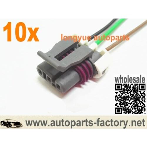 Longyue 10pcs Manifold Absolute Pressure Map Sensor Wiring Pigtail Connector LS1 LS2 LS6 12"