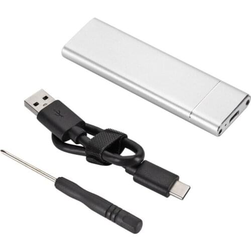 M.2NGFF SATA SSD to USB3.1 Type-C Mobile Hard Disk Box Adapter Card External Drive Enclosure Case For m2 SATA SSD USB3.1 T8NF